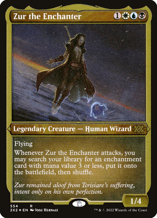 Zur the Enchanter - Etched - Inverted - Legendary - Etched (Foil)