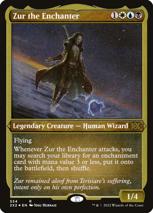 Zur the Enchanter - Etched - Inverted - Legendary - Etched (Foil)