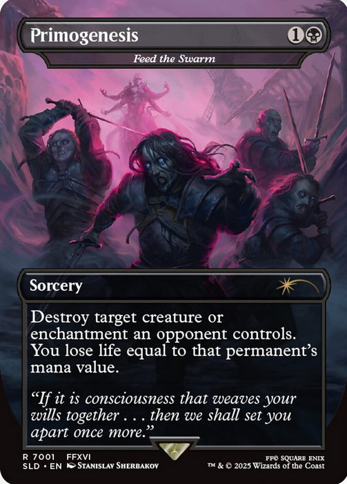 Primogenesis - Feed the Swarm - Borderless - Full Art - Inverted (Foil)