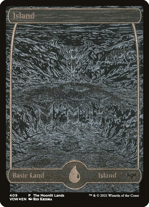 Island - Full Art - Inverted - Etched (Foil)