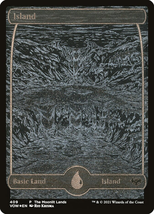 Island - Full Art - Inverted - Etched (Foil)