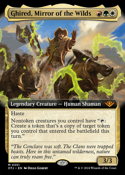 Ghired, Mirror of the Wilds - Legendary- Extended Art (Foil)