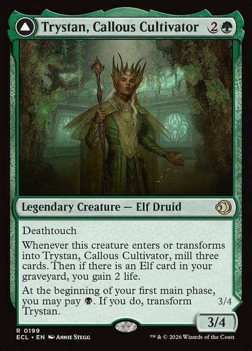 Trystan, Callous Cultivator // Trystan, Penitent Culler - Legendary (Foil)