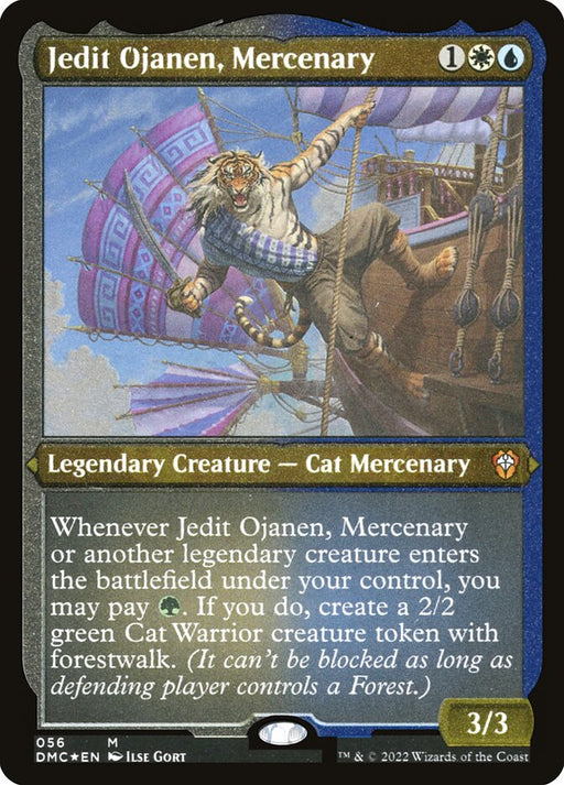 Jedit Ojanen, Mercenary - Etched - Inverted - Legendary - Etched (Foil)