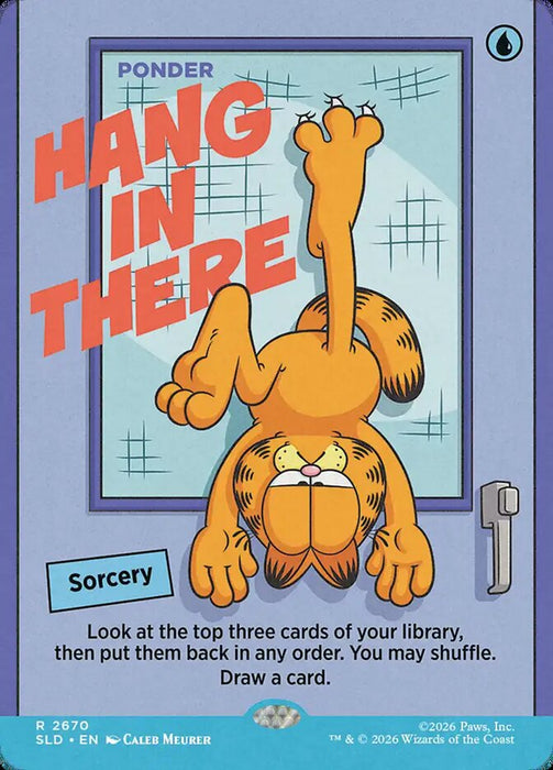 Hang In There - Ponder - Borderless - Full Art (Foil)