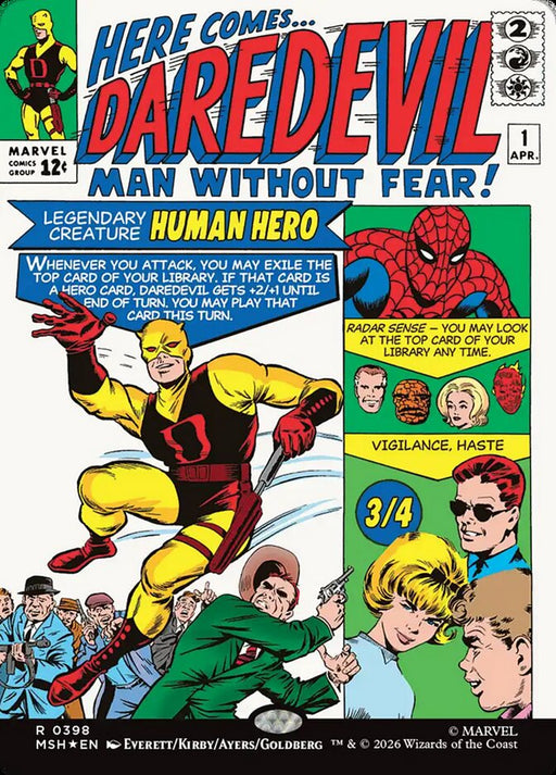 Daredevil, Man Without Fear - Borderless - Legendary (Foil)