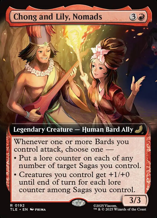 Chong and Lily, Nomads - Extended Art - Legendary (Foil)