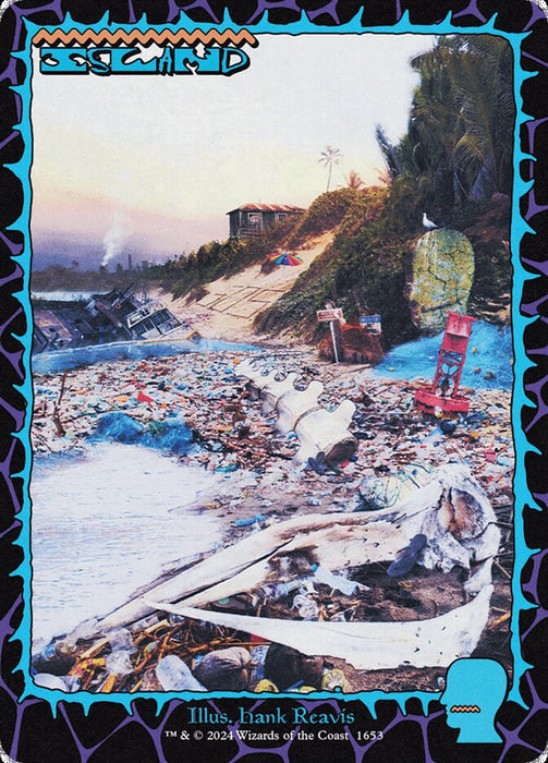 Island - Retro Frame (Foil)