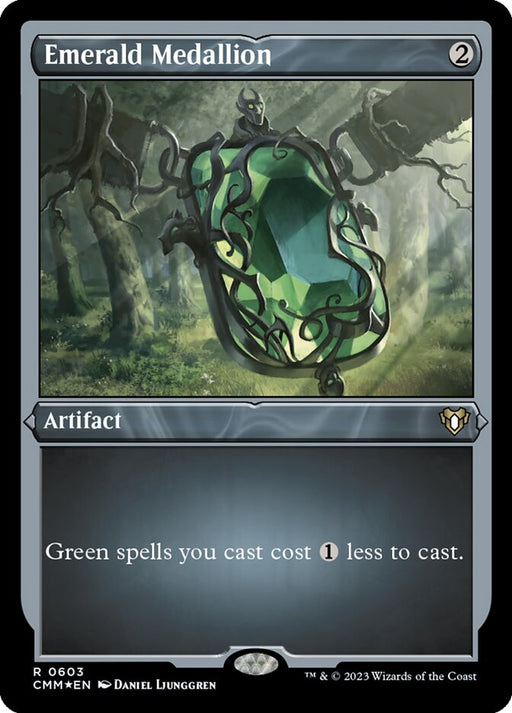 Emerald Medallion - Etched - Inverted - Etched (Foil)