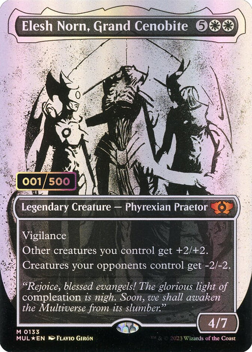 Elesh Norn, Grand Cenobite - Borderless - Full Art - Inverted - Legendary - Showcase (Foil)
