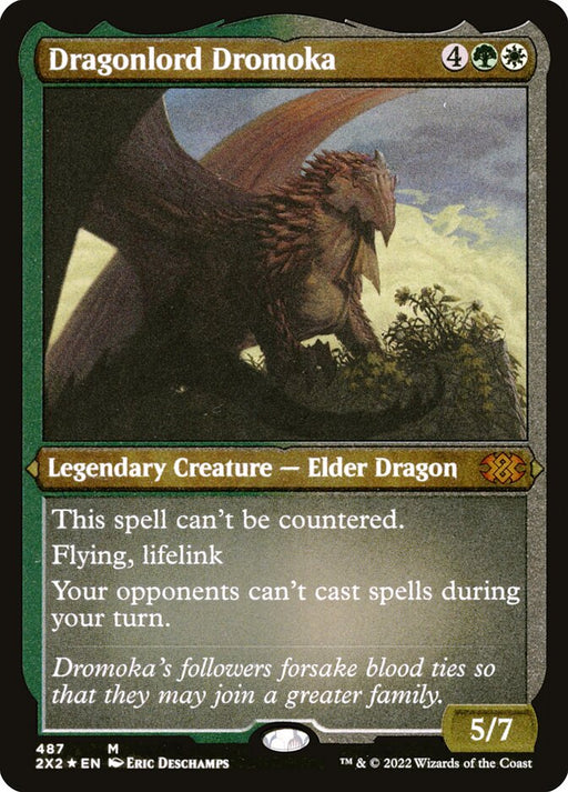 Dragonlord Dromoka - Etched - Inverted - Legendary - Etched (Foil)