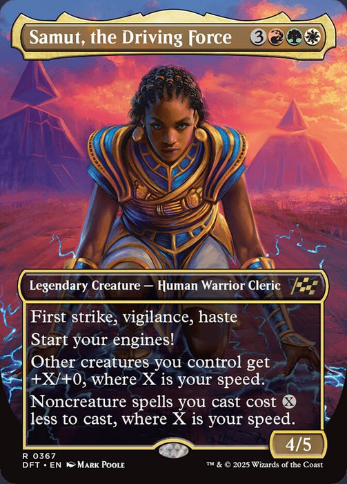 Samut, the Driving Force - Borderless - Legendary - Inverted (Foil)