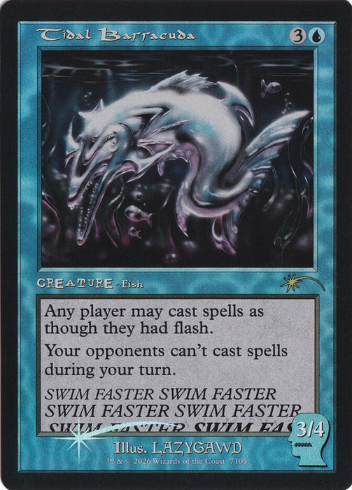 Tidal Barracuda - Retro Frame (Foil)