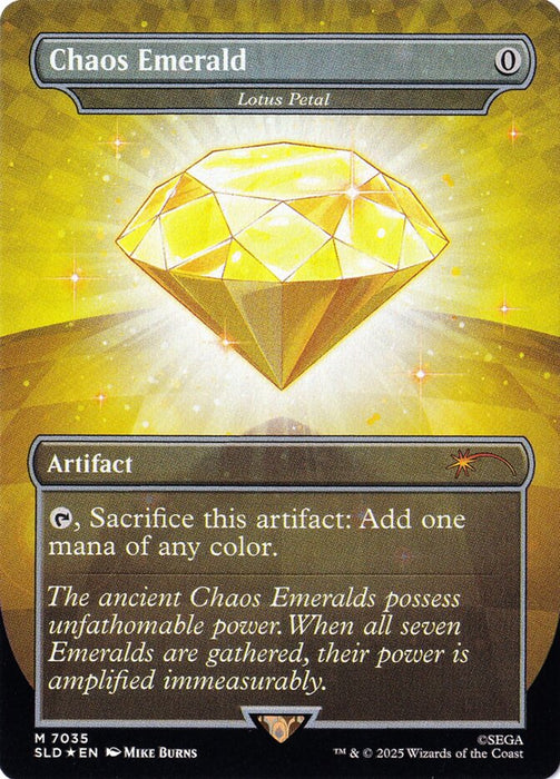 Chaos Emerald - Lotus Petal - Borderless - Full Art - Inverted (Foil)