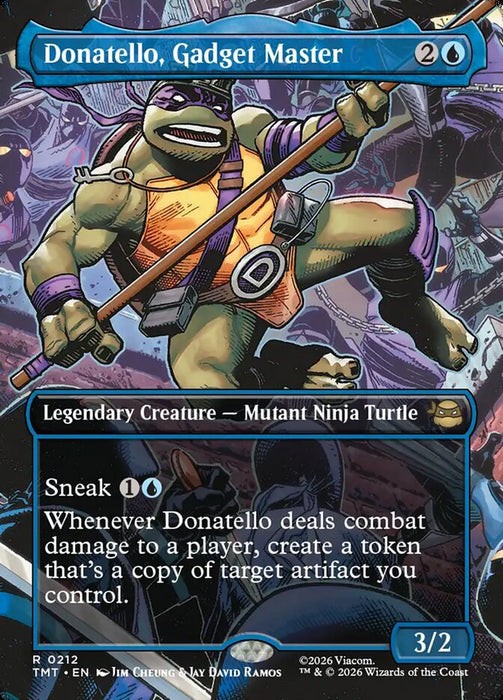 Donatello, Gadget Master - Borderless - Full Art - Inverted - Legendary (Foil)