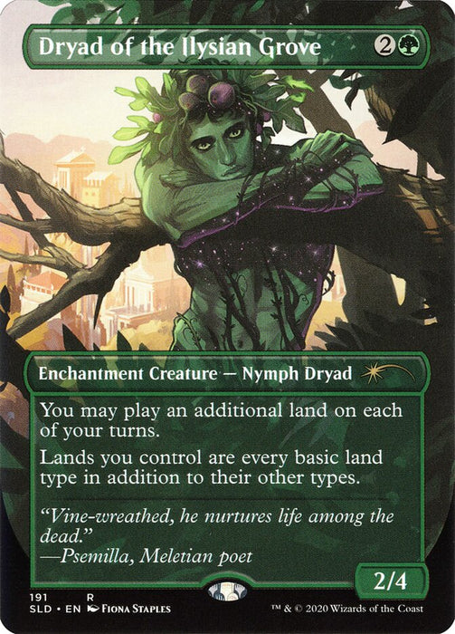 Dryad of the Ilysian Grove - Borderless - Full Art - Inverted (Foil)