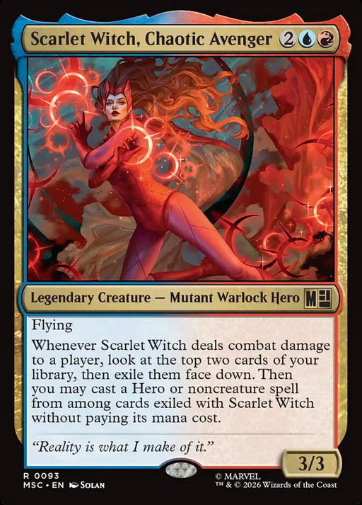 Scarlet Witch, Chaotic Avenger - Legendary - Surge Foil (Foil)
