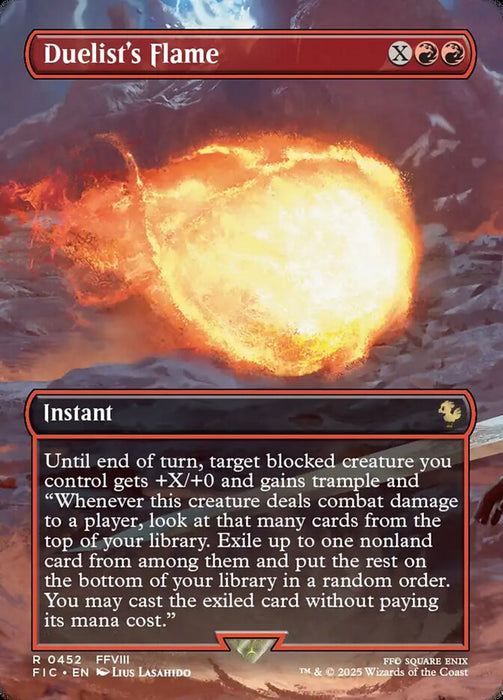 Duelist's Flame - Borderless - Full Art - Inverted (Foil)