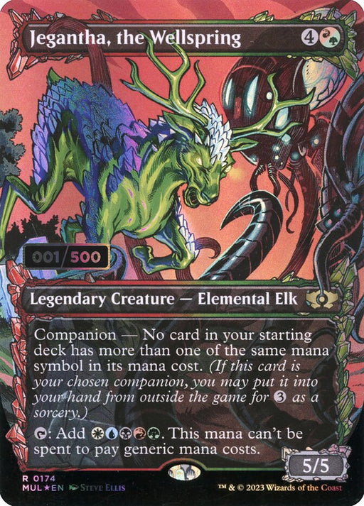 Jegantha, the Wellspring - Borderless - Full Art - Inverted - Legendary - Showcase (Foil)