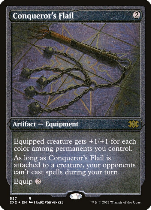 Conqueror's Flail - Etched - Inverted - Etched (Foil)