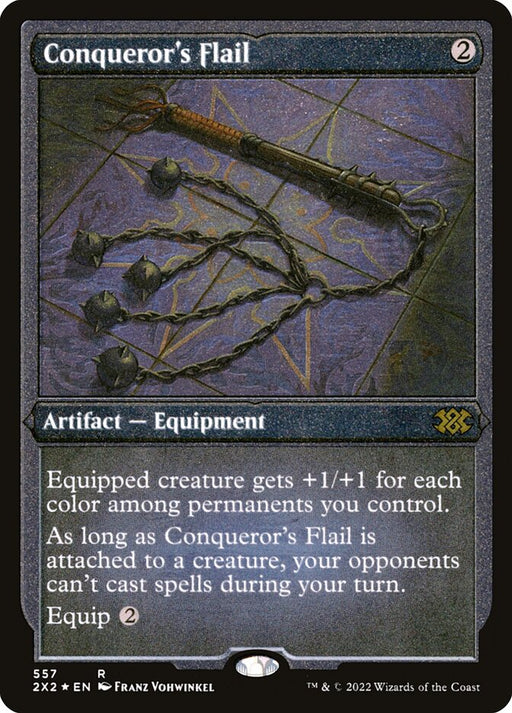 Conqueror's Flail - Etched - Inverted - Etched (Foil)