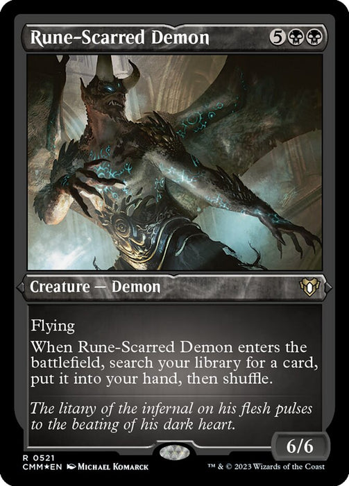 Rune-Scarred Demon - Etched - Inverted - Etched (Foil)