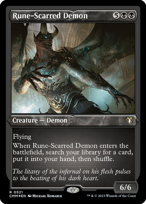 Rune-Scarred Demon - Etched - Inverted - Etched (Foil)