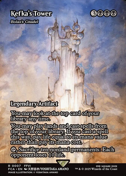 Kefka's Tower - Bolas's Citadel - Borderless - Full Art - Legendary - Inverted (Foil)