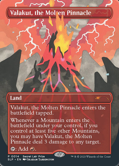 Valakut, the Molten Pinnacle - Borderless - Full Art - Inverted (Foil)