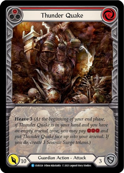 Thunder Quake (Red) - Extended Art - 1st Edition