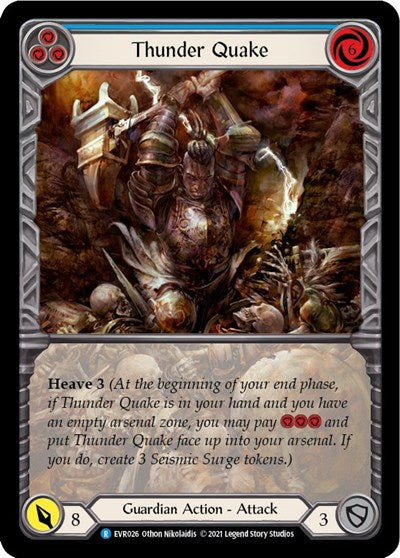 Thunder Quake (Blue) - Extended Art - 1st Edition