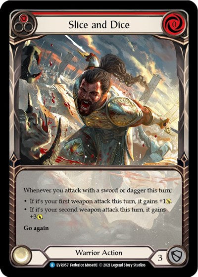 Slice and Dice (Red) - Extended Art - 1st Edition