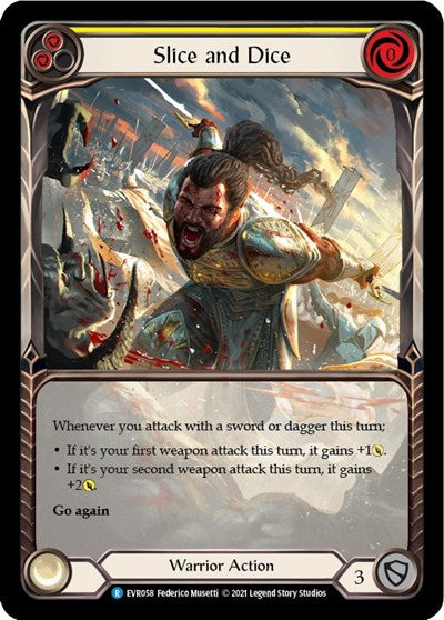 Slice and Dice (Yellow) - Extended Art - 1st Edition