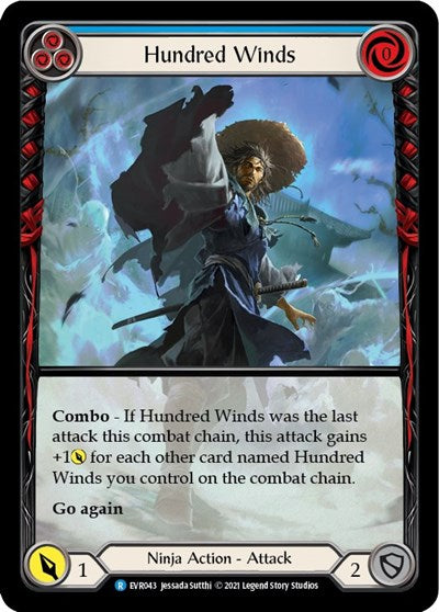 Hundred Winds (Blue) - Extended Art - 1st Edition