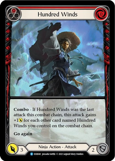 Hundred Winds (Red) - Extended Art - 1st Edition