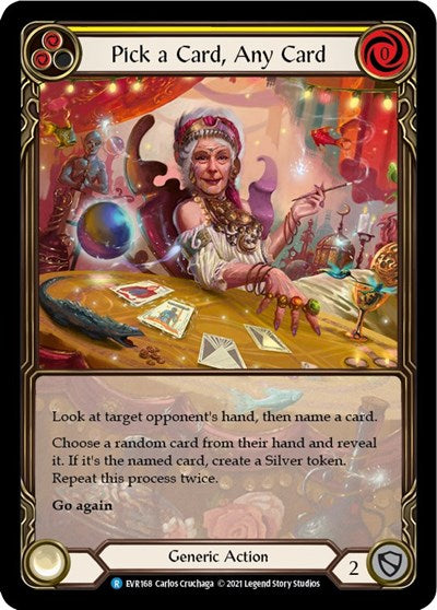 Pick a Card, Any Card (Yellow) - Extended Art - 1st Edition