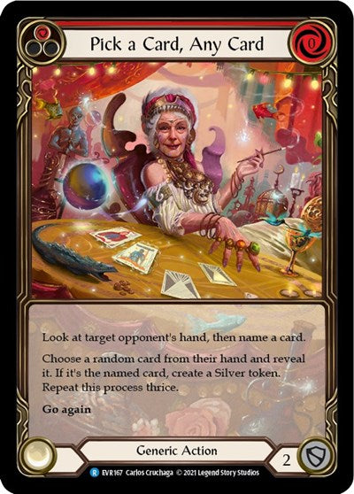 Pick a Card, Any Card (Red) - Extended Art - 1st Edition