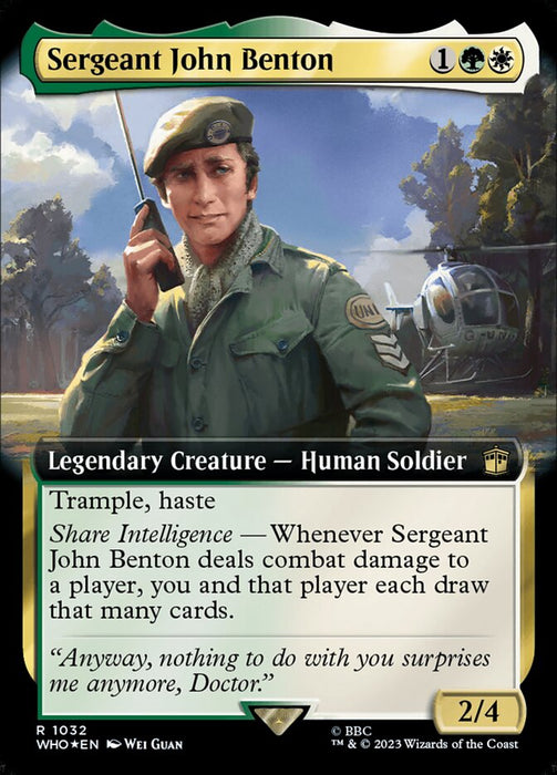 Sergeant John Benton - Extended Art - Legendary - Surge Foil (Foil)