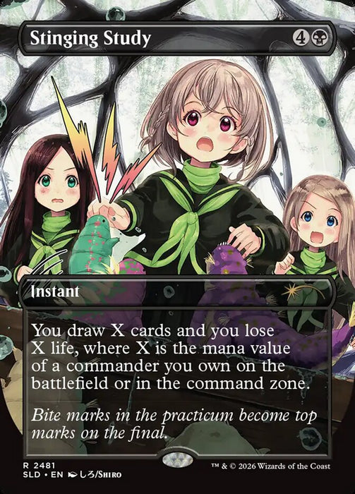 Stinging Study - Borderless - Inverted (Foil)