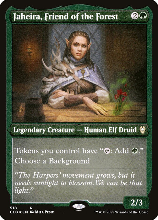 Jaheira, Friend of the Forest - Etched - Inverted - Legendary - Etched (Foil)