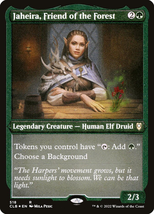 Jaheira, Friend of the Forest - Etched - Inverted - Legendary - Etched (Foil)