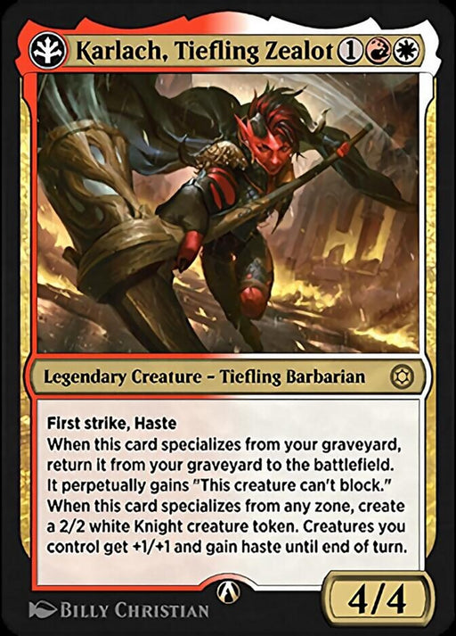 Karlach, Tiefling Zealot - Legendary