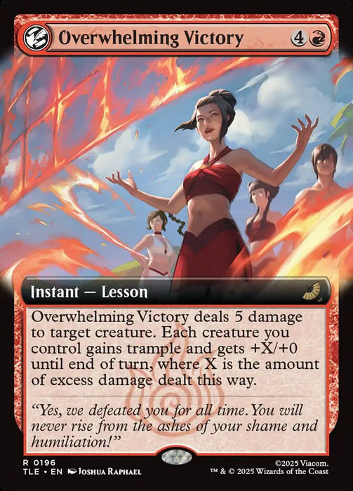 Overwhelming Victory - Extended Art - Lesson (Foil)