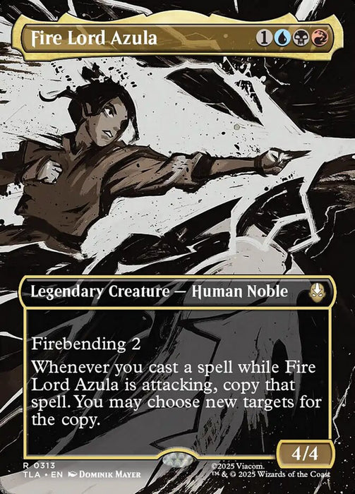 Fire Lord Azula - Borderless - Full Art - Inverted - Legendary