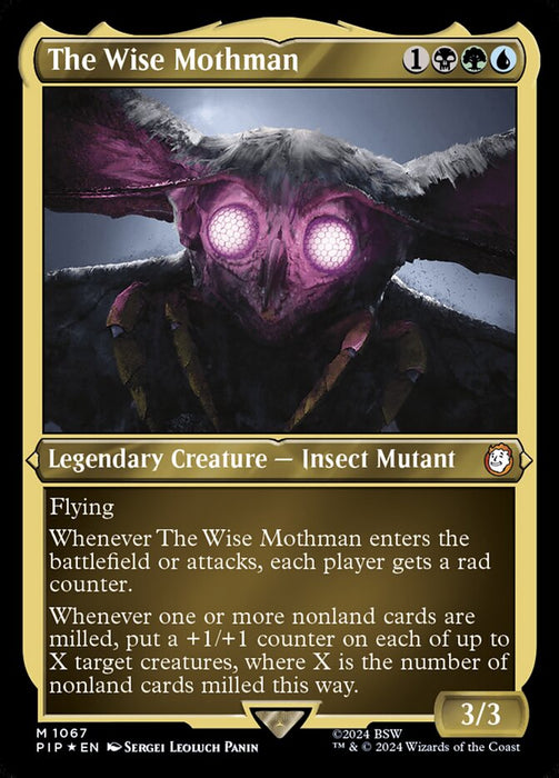 The Wise Mothman - Etched - Inverted - Legendary - Etched (Etched Foil)