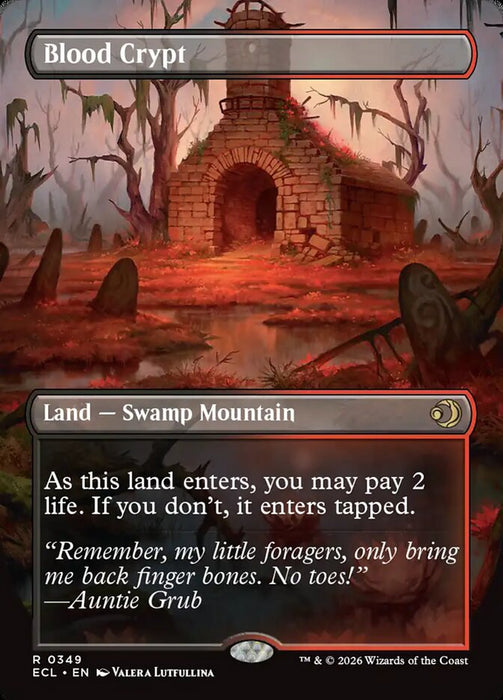 Blood Crypt // Blood Crypt - Borderless - Full Art - Inverted (Foil)