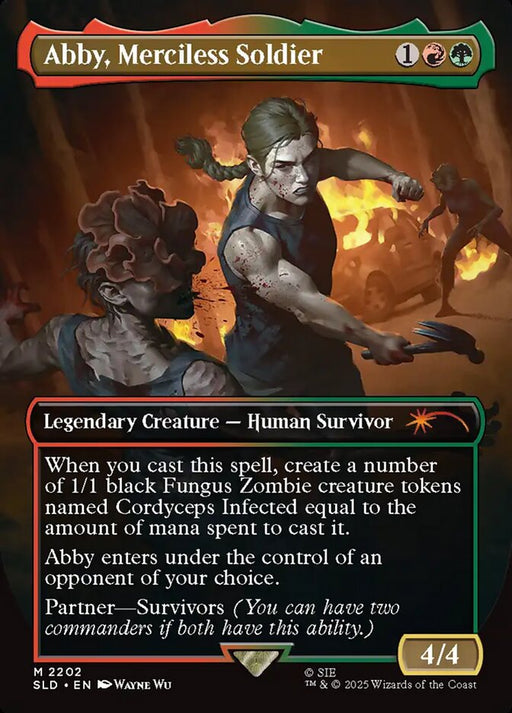 Abby, Merciless Soldier - Borderless - Full Art - Inverted - Legendary (Foil)