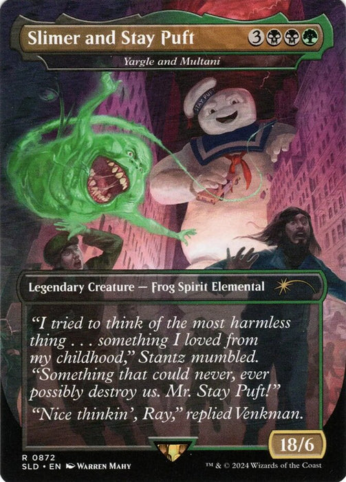 Slimer and Stay Puft - Yargle and Multani - Borderless - Full Art - Legendary (Foil)