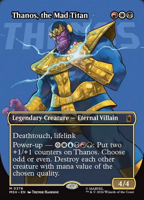 Thanos, the Mad Titan - Borderless - Inverted - Legendary (Foil)