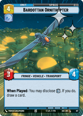 Bardottan Ornithopter (Hyperspace) - Foil